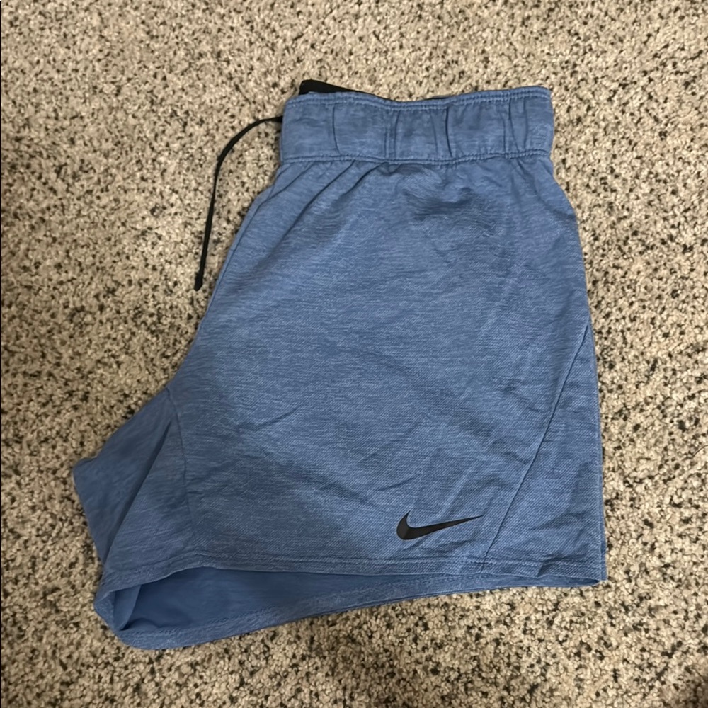 Nike Blue Athletic Shorts with Elastic Waistband